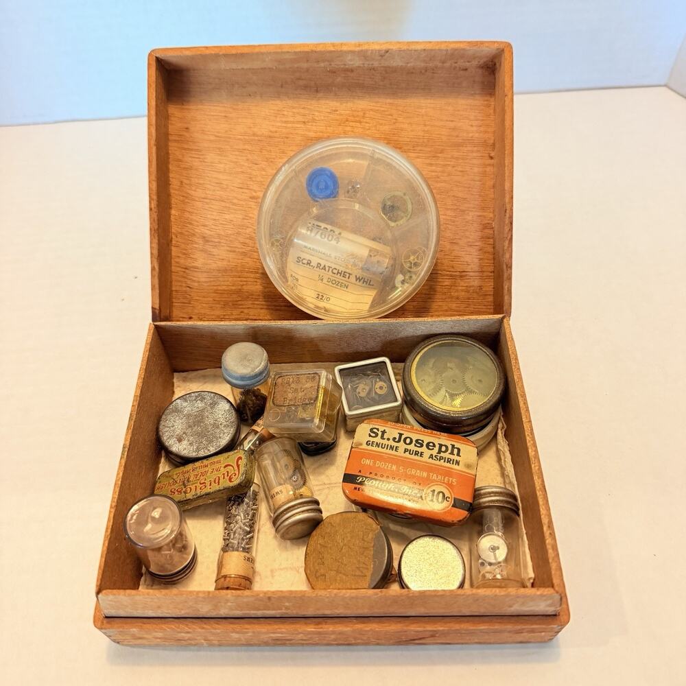 Vintage Watchmaker Parts Estate Lot - Genuine Parts